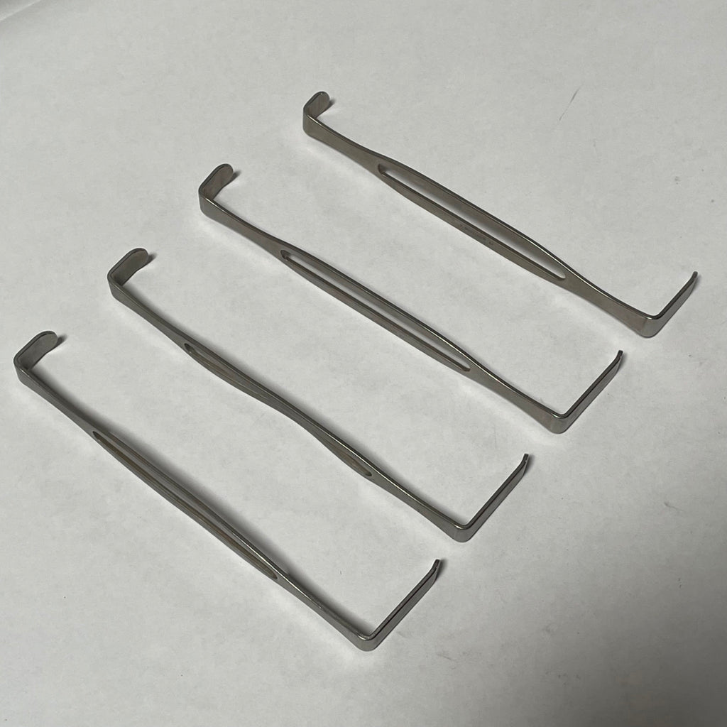 Lot of 4 V. Mueller SU3660 Medical Retractor 8" Vet Surgery Double End US Army