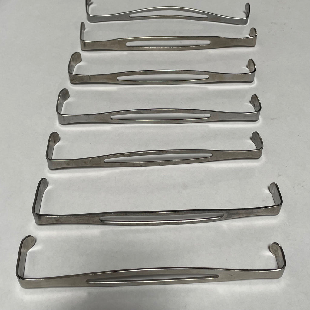 Lot of 7 Various Medical Retractor Stainless Vet Surgery Double End US Army
