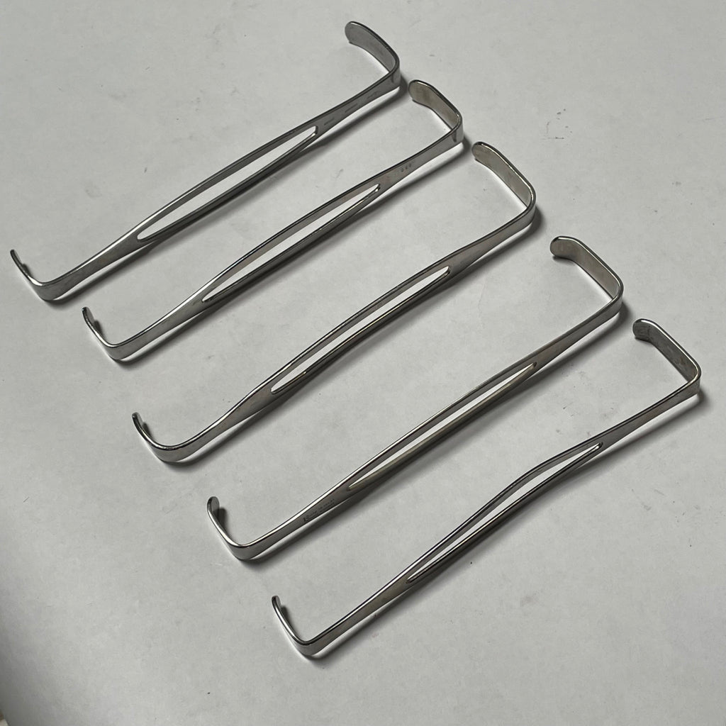 Lot of 5 US Army Retractor Lawton Miltex Sklar Konig Weck Stainless Medical Tool