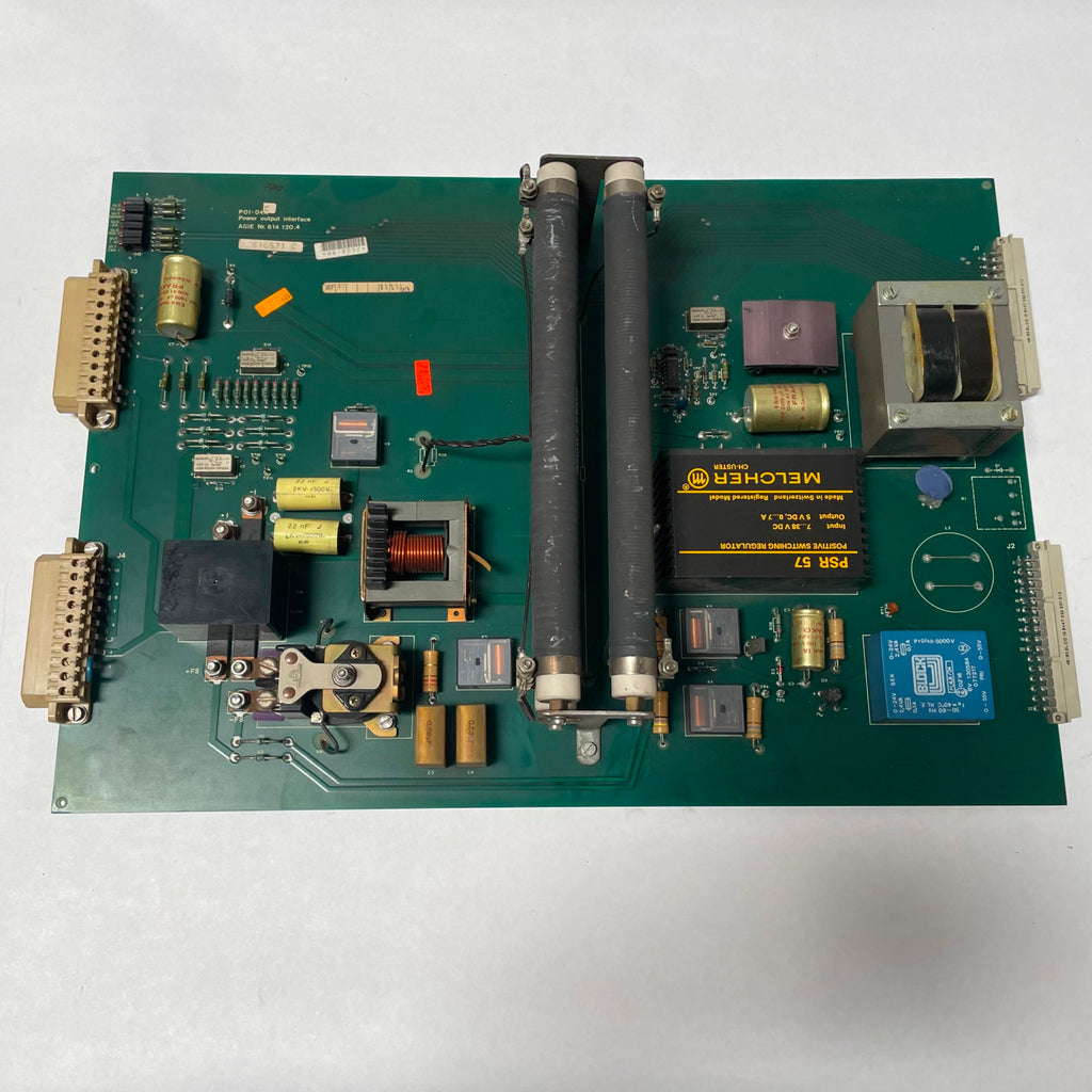 AGIE P0I-04C NR. 614 120.4 616571 C POWER OUTPUT INTERFACE CNC CIRCUIT BOARD