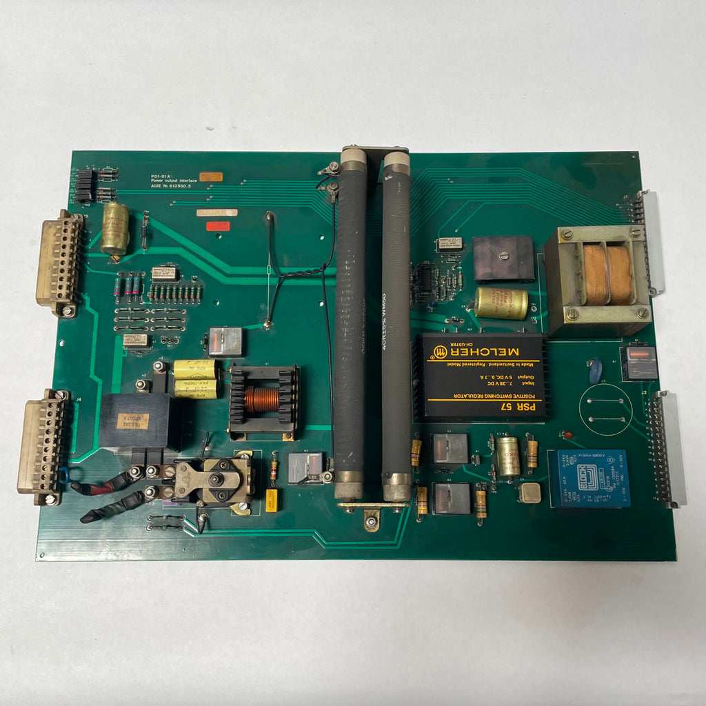AGIE P0I-01A NR. 613 950.5 C POWER OUTPUT INTERFACE CNC CIRCUIT BOARD