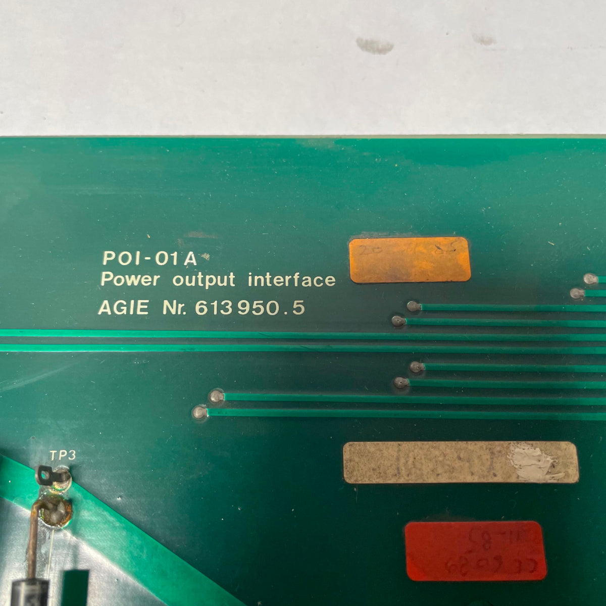 Power Output Interface AGIE P0I-01A NR. 613 950.5 C POWER OUTPUT INTERFACE CNC CIRCUIT BOARD