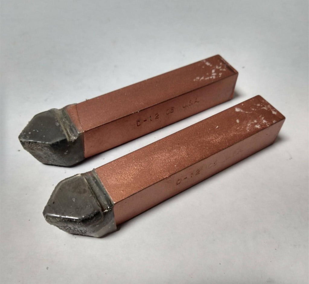 ACT Brazed Tipped Carbide Lathe Tool Bit 3/4" Shank D-12 C5 USA Made Lot of 2