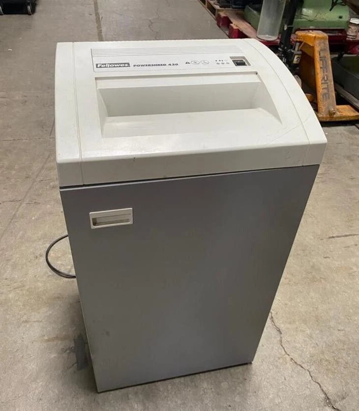Fellowes PS 420 Paper Shredder PowerShred Strip Cut StripCut Industrial Local Pickup
