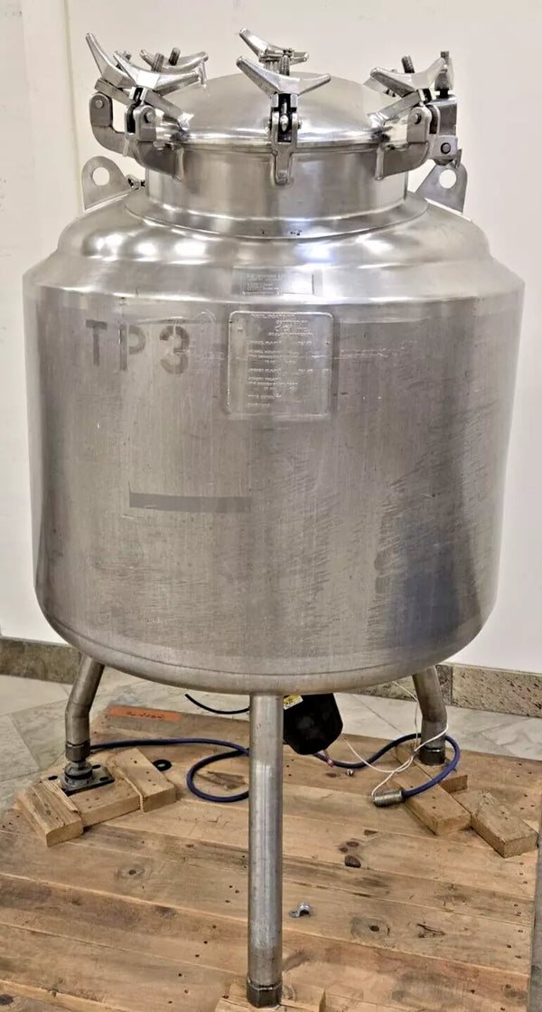 DCI 375 Liter Jacketed Stainless Steel Vessel Tank Fermentation Bio Reactor Local Pickup