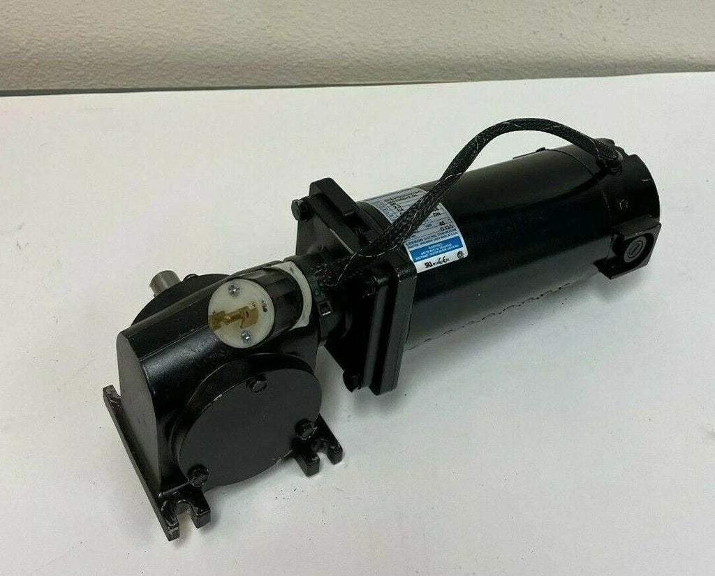 Leeson DC Electric Gear Motor CM34D25NZ10C Permanent Magnet Right Angle 1/4 HP Local Pickup