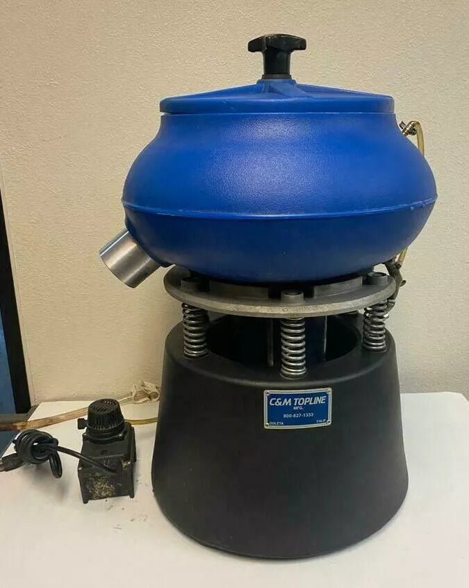 C&M Topline Rotary Media Vibratory Tumbler Duburring Finishing 110 Volt 1/2 HP Local Pickup
