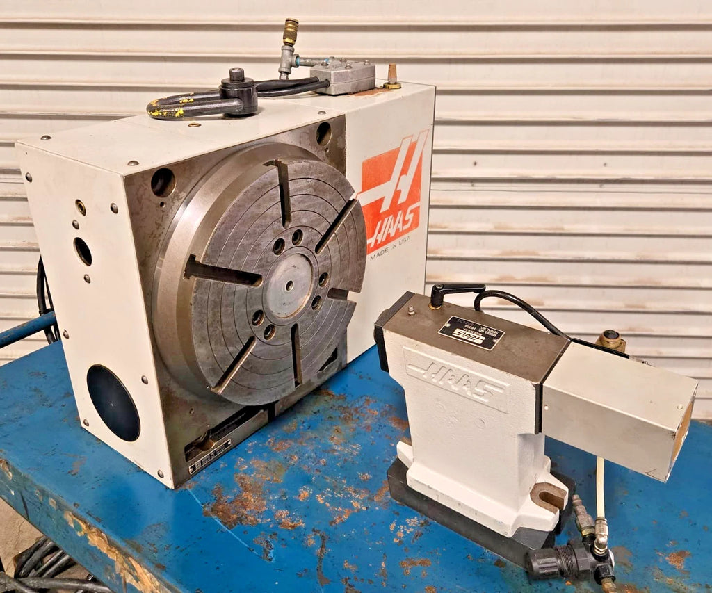 HAAS HRT-310 CNC Servo Rotary Table 4TH Axis W/ Pneumatic Tailstock VF4 VF5 VMC Local Pickup