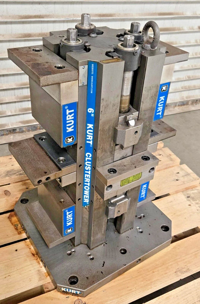 Kurt 6" Cluster Tower Tombstone Vise Workholding CNC Machining Center Haas Fadal Local Pickup