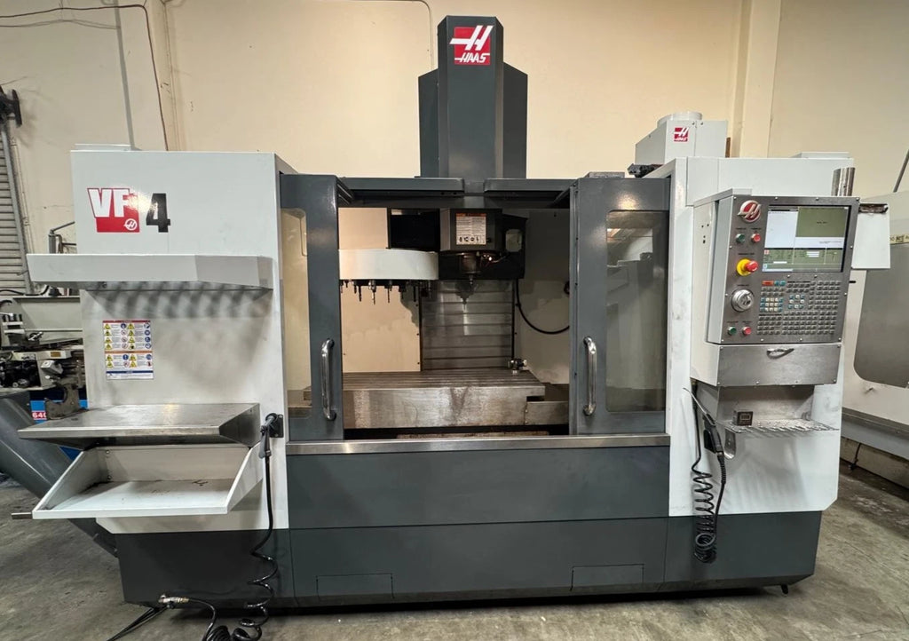 HAAS VF-4 CNC Vertical Machining Center Renishaw Probing System Low Hours 2014 Local Pickup