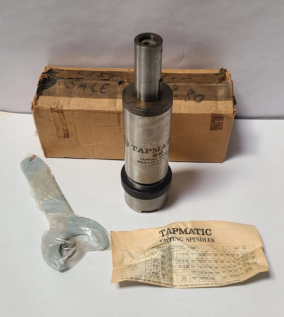 Tapmatic S8 Tapping Head Attachment Spindle 1-1/8" M28 Free Shipping
