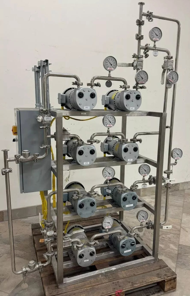 Gast 3/4 HP 1023-101Q-G279 Vacuum Pump 5K49MN4012 Compressor Controls & Gauges Local Pickup