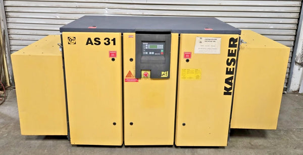 KAESER AS 31 25HP Rotary Screw Air Compressor 125 PSIG 109 CFM 230/460V Local Pickup