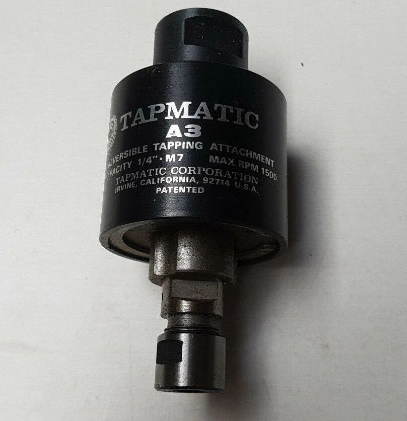 Reversible Tapmatic A3 Tapping Attachment 1/4 M7 Max RPM 1500 USA New Free Shipping