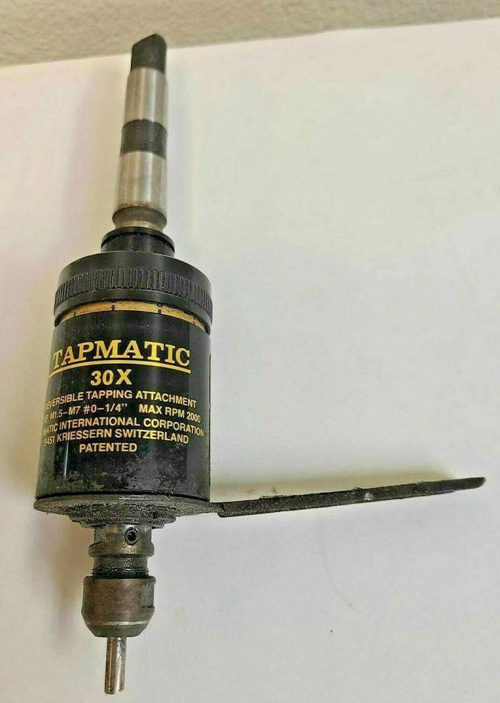 Tapmatic 30X Reversible Tapping Attachment M1.5-M7 #0 - 1/4" 2000 rpm Free Shipping