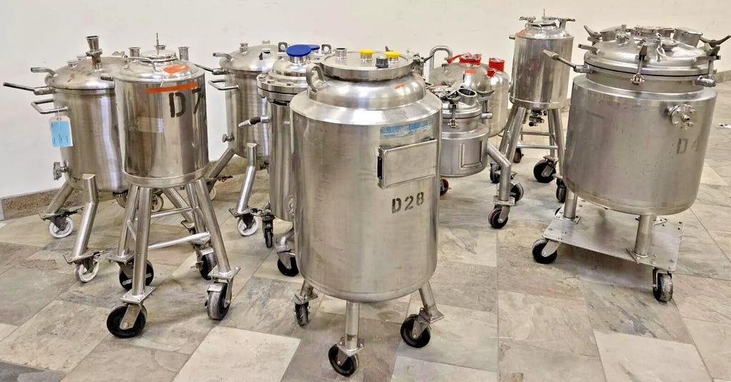 Large Lot Stainless Steel Portable Jacketed Vessel Tank Fermentation Bio Reactor Local Pickup