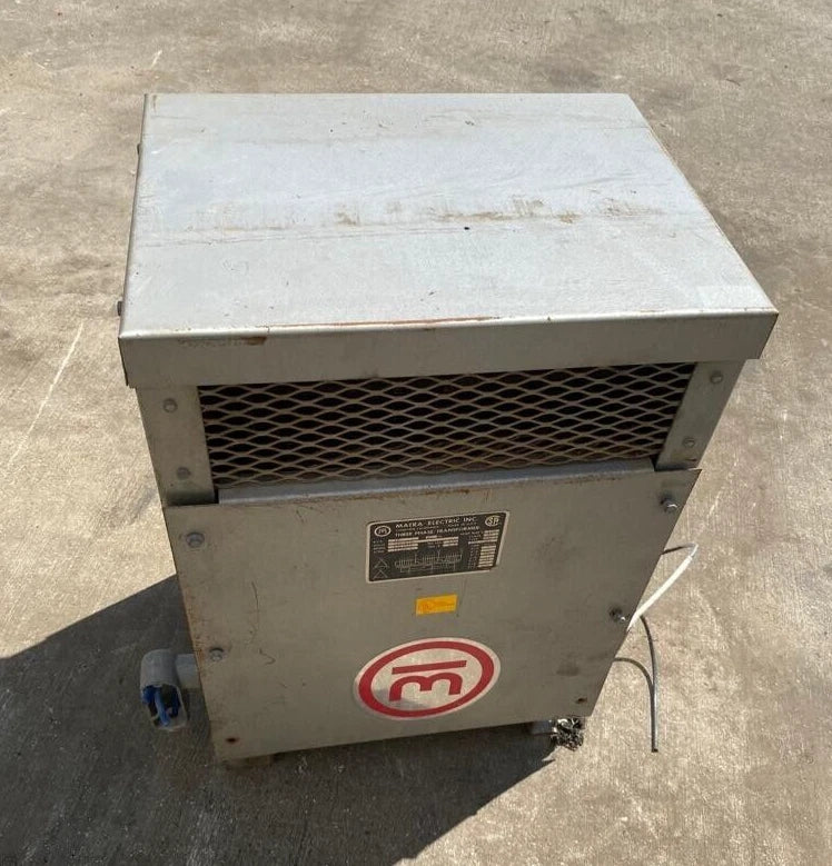 Matra Electric Transformer 3 Phase 15 KVA 480-240 V 8015421 Local Pickup