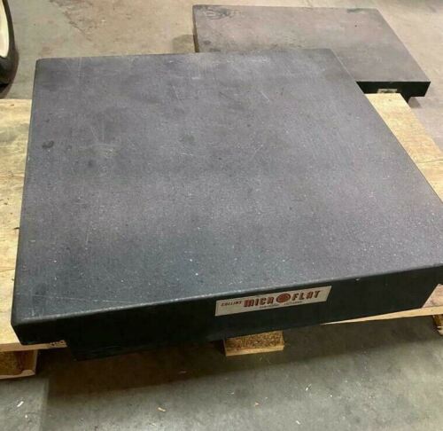 Collins MICROFLAT Precision Granite Surface Inspection Plate 24" x 24" x 4" Local Pickup