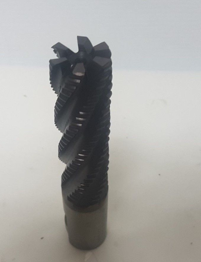 Hanita HSS Rougher End Mill 6217 M-42 1.1/4 x 1.1/4 x 4 R/A Tool 6 Flutes
