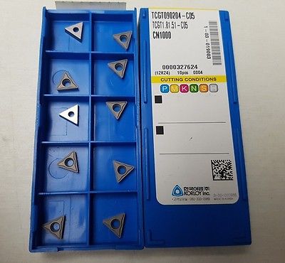 10 Pcs KORLOY TCGT 090204 C05 CN100 1.81.51 Carbide Inserts Tools Mill New