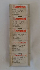 Fansteel VR/Wesson CM403-13 5pcs CHG.B Carbide Inserts VR/73 GP.3 Grooving New