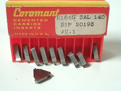 SANDVIK Coromant R166G 3AL 140 S1P 20193 Threading Lathe Carbide Inserts