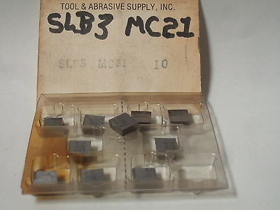 TOOL ABRASIVE Supp;y SLB3 MC21 Lathe Mill Carbide Inserts 10 Pcs New