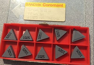 SANDVIK Coromant TPGR 322 16 03 08 1025 P25 Lathe Carbide Inserts 10 Pcs New