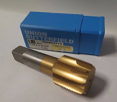 Union Butterfield UB Tap 1-5/8 x 12 NS GH8 10DB68919 Titanium Nitride Coated