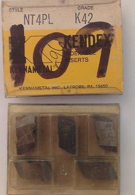 KENNAMETAL KENDEX NT4PL K42 Lathe Carbide Indexable Inserts 5 Pcs Grooving New