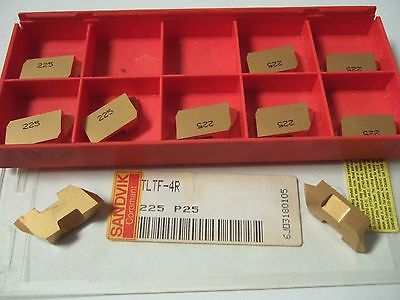 SANDVIK Coromant TLTF 4R 225 P25 Grooving Lathe Carbide Inserts 10 Pcs New Gold