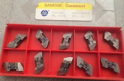 SANDVIK Coromant TLA 3R6 H13A Lathe Grooving Carbide Inserts 10 Pcs New