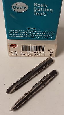 Lot of 2 Besly Tap 5/16-18NC HS GH2 Plug 2 FLUTE Brand New Made in The USA