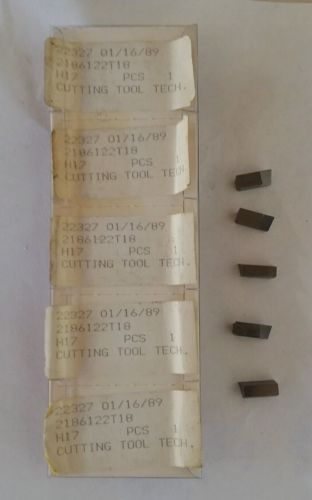 Cutting Tool Tech. 5pcs 22327 H17 Carbide Inserts Grooving New