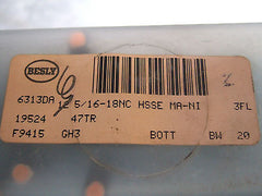 Bendix Besly Tap 5/16-18 NC 3 Flutes Bottom 47 Treat Brand New Cutting Tool