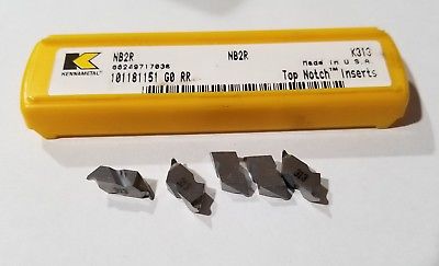 Kennametal NB2R Top Notch K313 Lathe Carbide Inserts 5 Pcs Metal Cutting Tools
