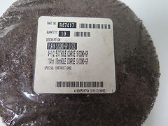 10 Pcs Standard Abrasives 4 1/2 X 5/8 Coarse Hook Loop Surface Disc 847417 New