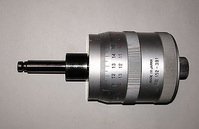 Mitutoyo 152-391 Micrometer Head for XY Stage 0-1" Range .0001" Graduation Nice