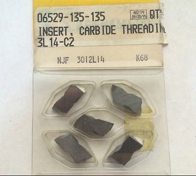 5 Pcs Kennametal NJF 3012 L14 C2 K68 Lathe Carbide Inserts Grooving Cut Off New