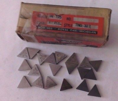 20 Pcs Valenite Metals VC 125 TNG 321 Lathe Carbide Inserts Milling Tools New