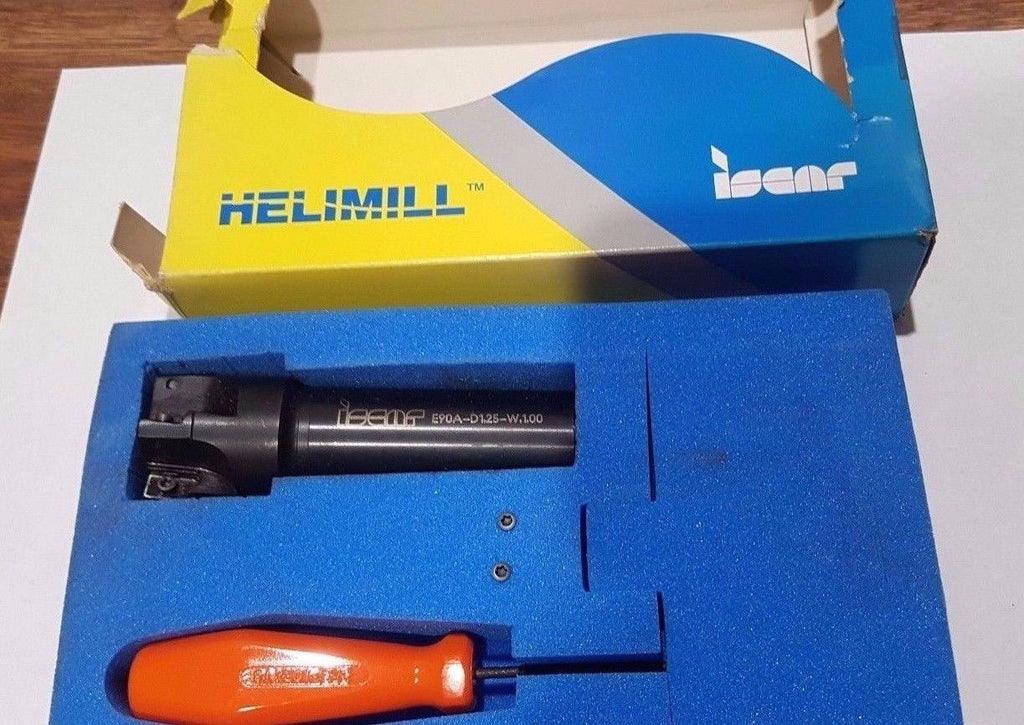 ISCAR Helimill E90A D1.25-W1.00 Indexable End Mill Tool Holder Milling Head