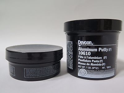 Devcon 10610 Aluminum Putty F, 1 lb. Can Resin and Hardener New Unopened