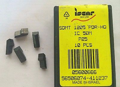 5 Pcs ISCAR SDMT 1205 PDR-HQ IC 50M P25 Carbide Inserts Mill Lathe New Tools