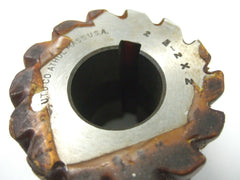 Union Twist Drill 2 1/2” x 2” Helix Helical Tooth Plain Mill Milling Cutter