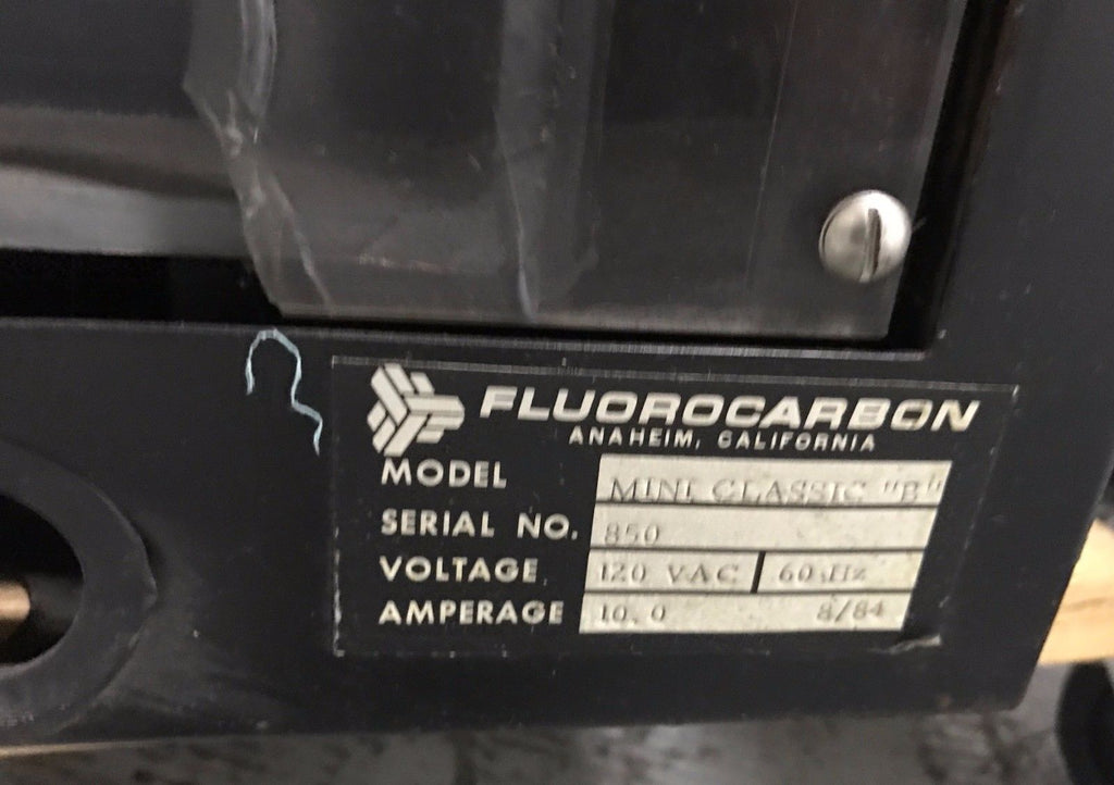 FLUOROCARBON Wafer Spin Machine Model MINI CLASSIC B Rinser Dryer