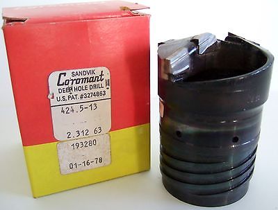 SANDVIK Coromant Carbide Ejector Deep Hole Drill 2.312 Diameter 424.5 - 13 New
