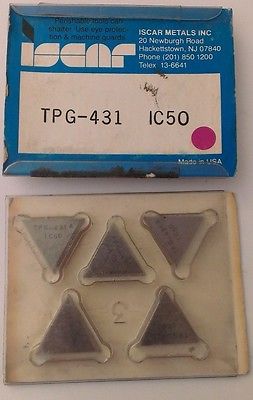 ISCAR TPG 431 IC 50 Carbide Inserts 5 Pcs Lathe Turning New Mill Tools