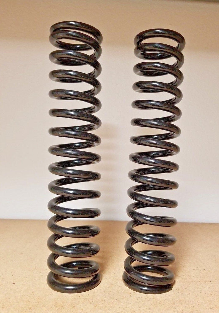 Lot of 2 Works Performance Shock Springs 11.7" Long 220 Lbs Rate .375 Wire Black
