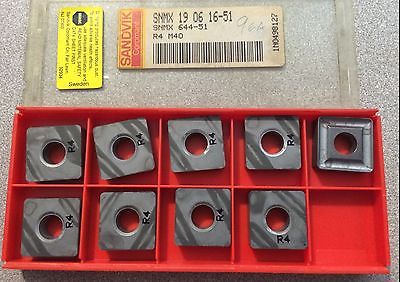 SANDVIK Coromant SNMX 644-51 19 06 16-51 R4 M40 Lathe Carbide Inserts 9 Pcs New