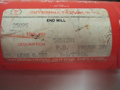 INTERNATIONAL CUTTING TOOLS HSS End Mill 1-1/2
